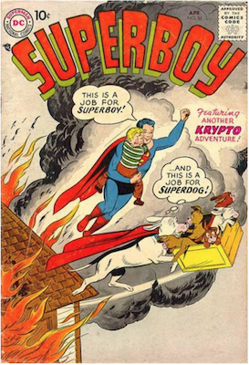 Superboy #56. Click for current values.