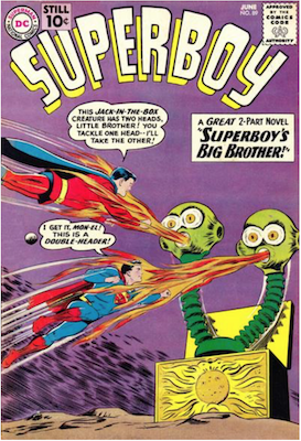 Superboy #89: First Appearance of Mon-El, Second Phantom Zone. Click for current values