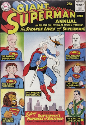 Superman Annual #3: Two page "Secrets of Superman's, Fortress of Solitude.", Superman pin-up on back cover