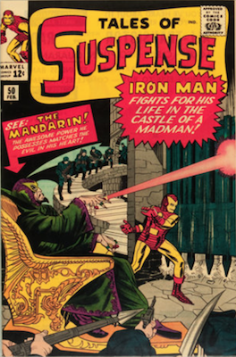 Tales of Suspense #50: Origin and first appearance of The Mandarin. Click for values