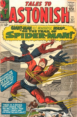 Tales to Astonish #57: Amazing Spider-Man Crossover and early appearance. Click for value