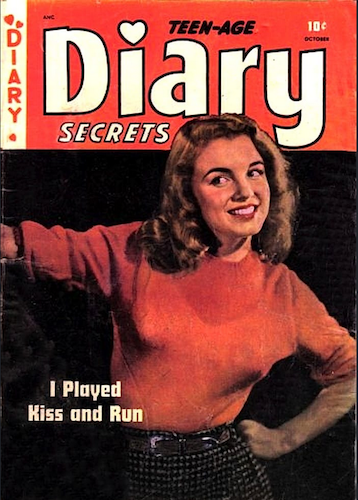 Teen-Age Diary Secrets #6 by St. John Publishing. Rare! Marilyn Monroe cover photo. Click for values