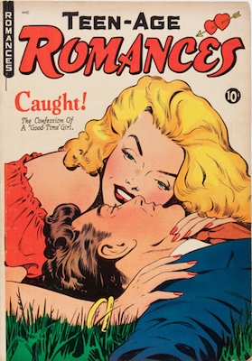 Teen-Age Romances #14: classic Baker cover. Click for values