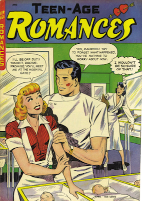 Teen-Age Romances #2. Classic cover art by Baker. Click for values