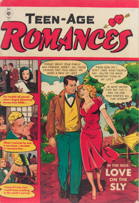 Teen-Age Romances #21 comic. Click for values