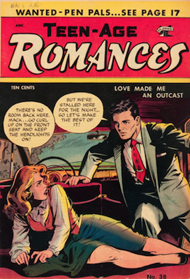 Teen-Age Romances #38 comic book. Matt Baker cover. Click for values