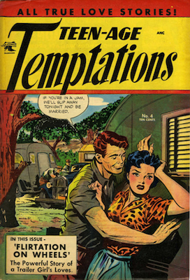 Teen-Age Temptations #4. Matt Baker cover art. Click for values