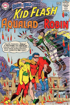 Brave and the Bold #54: First Appearance of the Teen Titans. Click for current values.