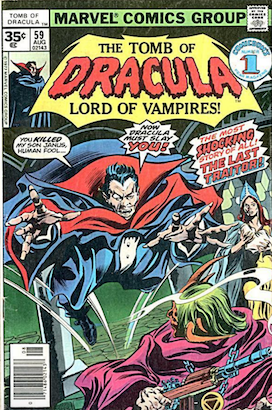 Tomb of Dracula #59 Marvel 35 Cent Price Variants