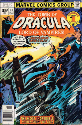 Tomb of Dracula #60 35 Cent Price Variant