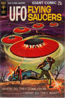 UFO Flying Saucers #1 (1968), Gold Key. Click for values