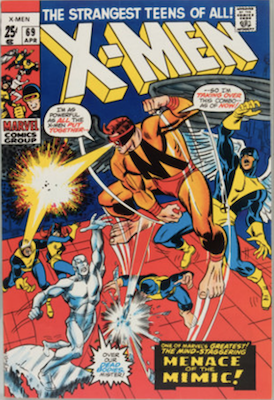 Uncanny X-Men #69. One of the reprint series which ran until #94 relaunched the series. Click for values
