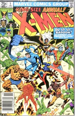 Uncanny X-Men Annual #5. Click for values