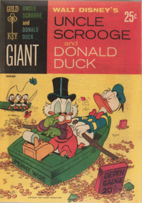 Uncle Scrooge and Donald Duck #1. Gold Key Comics, 1965. Click for values