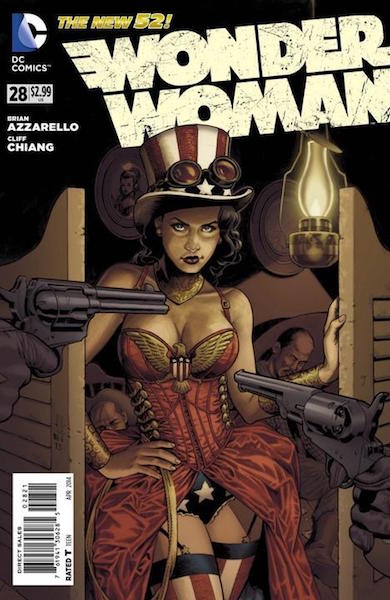 #83: Wonder Woman 28 “Steampunk” Variant, Jones (2014). Click for values
