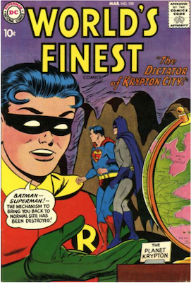 World's Finest Comics #100. Click for values.