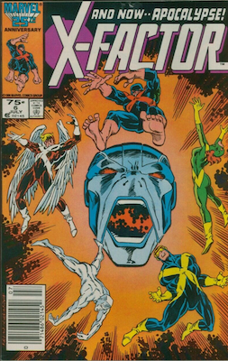 X-Factor #6 (1986): First Appearance, Apocalypse. Newsstand variant. Click for value