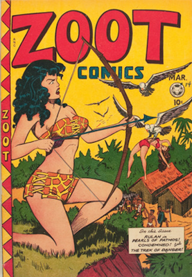 Zoot Comics #14. Matt Baker cover. Click for values