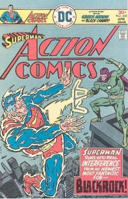 Origin and First Appearance, Blackrock, Action Comics #458, DC Comics, 1976. Click for value