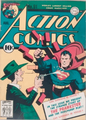 Origin and First Appearance, Prankster, Action Comics #51, DC Comics, 1942. Click for value