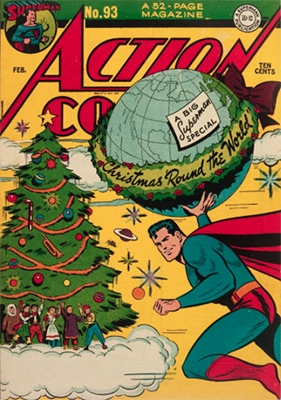 Action Comics #93: Classic Christmas cover. Click for value