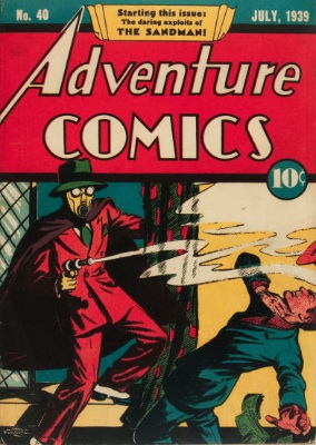 Adventure Comics #40: first Sandman in title. Click for values