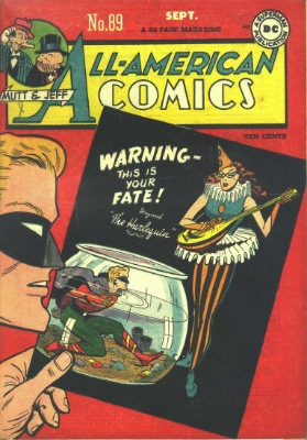 Origin and First Appearance, Harlequin, All-American Comics #89, DC Comics, 1947. Click for value