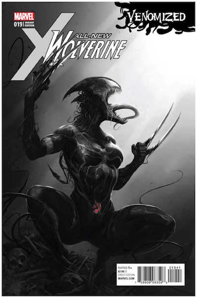 All New Wolverine 19 Mattina Sketch (2017). Click for values