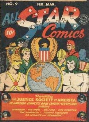 Click to check the value of the Golden Age comic, All-Star Comics #9