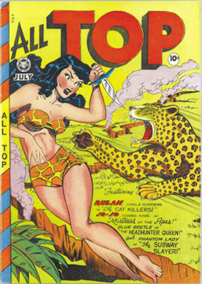 All-Top Comics #12, early Matt Baker cover. Click for values