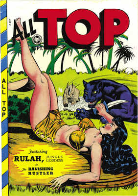 All-Top Comics #13: Classic cover by Matt Baker. Click for values