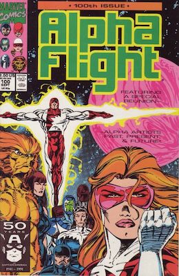 Alpha Flight #100: Click Here for Values