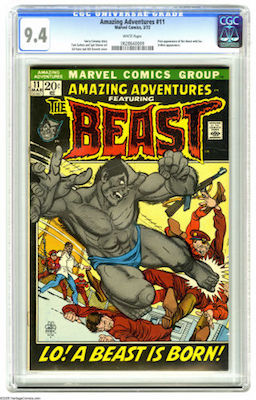 100 Hot Comics. Amazing Adventures #11, 1st Furry Beast. Click to buy a copy at Goldin