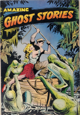 Amazing Ghost Stories #14, Matt Baker cover. Click for values