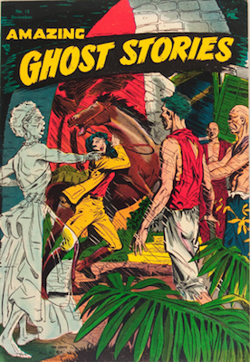 Amazing Ghost Stories #15: Matt Baker cover. Click for values