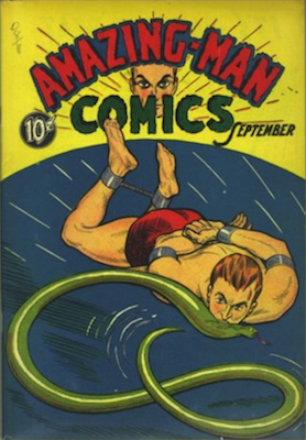 Amazing-Man Comics #5 (Sep 1939): First Appearance, Amazing-Man. One of the most valuable comics of the Golden Age. Click for values