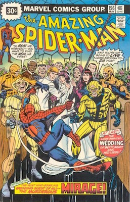 Amazing Spider-Man #156 30 Cent Price Variant May, 1976. Starburst Blurb