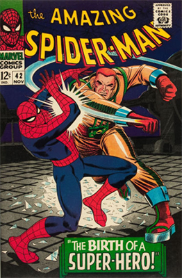 Origin and First Appearance, Mary Jane Watson, Amazing Spider-Man #42, Marvel Comics, 1966. Click for value