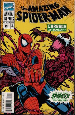 Amazing Spider-Man Annual #28: Carnage Marvel comics. Click for values