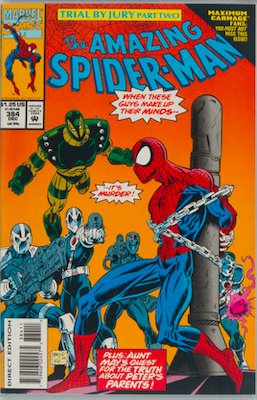 Amazing Spider-Man #384: Click Here for Values