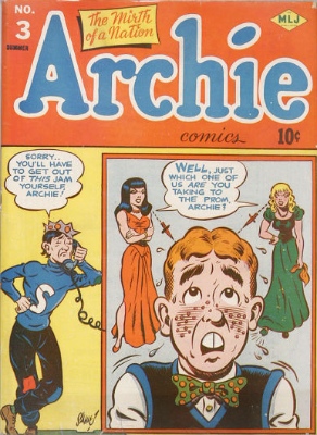 Archie Comics #3. Scarce in any condition. Click for values