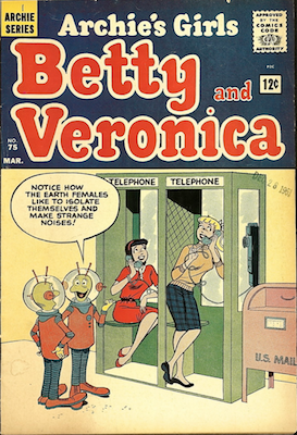 Archie's Girls Betty and Veronica #75: The Girls Sell their Souls to the Devil. Click for value