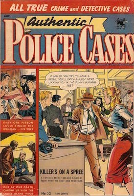 Authentic Police Cases #32: Matt Baker cover art. Click for values