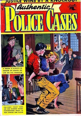 Authentic Police Cases #38. Matt Baker cover art. Click for values