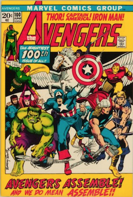 Avengers comic #100: all past team members appear
