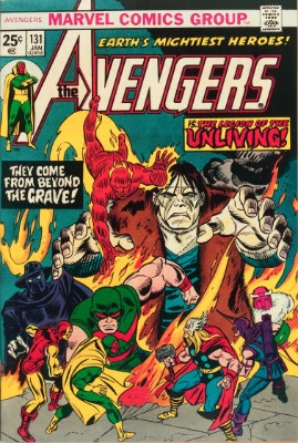 Origin and First Appearance, Legion of the Unliving, Avengers #131, Marvel Comics, 1975. Click for value