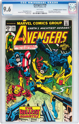100 Hot Comics: Avengers #144, 1st Hellcat. Click to buy a copy at Goldin