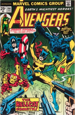 100 Hot Comics: Avengers #144, 1st Hellcat. Click to buy a copy at Goldin