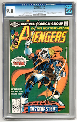 100 Hot Comics: Avengers 196, 1st Taskmaster. Click to buy a copy at Goldin