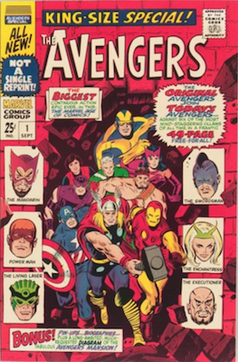 Avengers Annual #1: Original and New Avengers Team Up. Click for value